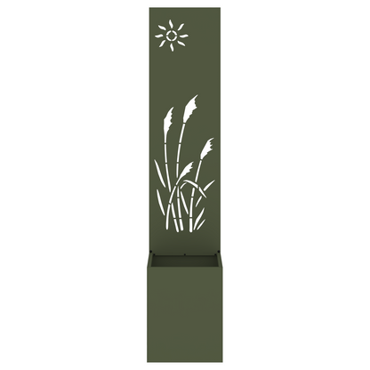 Tuinplant met Decoratief Paneel Olijfgroen 32 x 140 cm