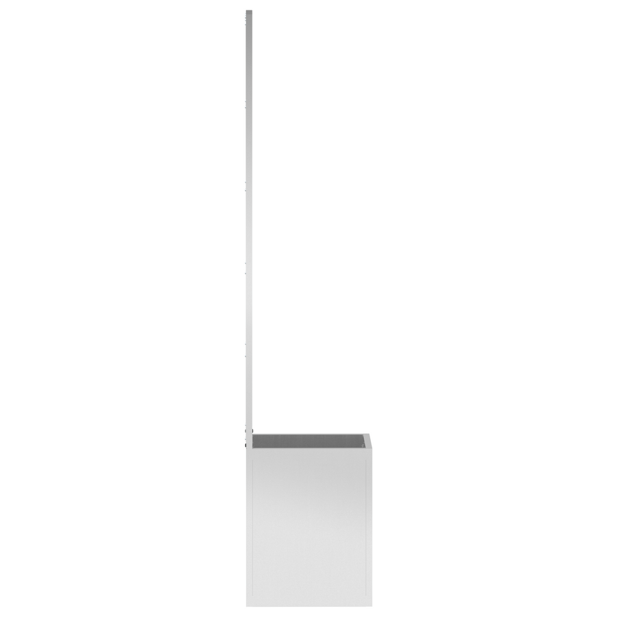 Tuinplant met Decoratief Paneel Zilver 32 x 140 cm