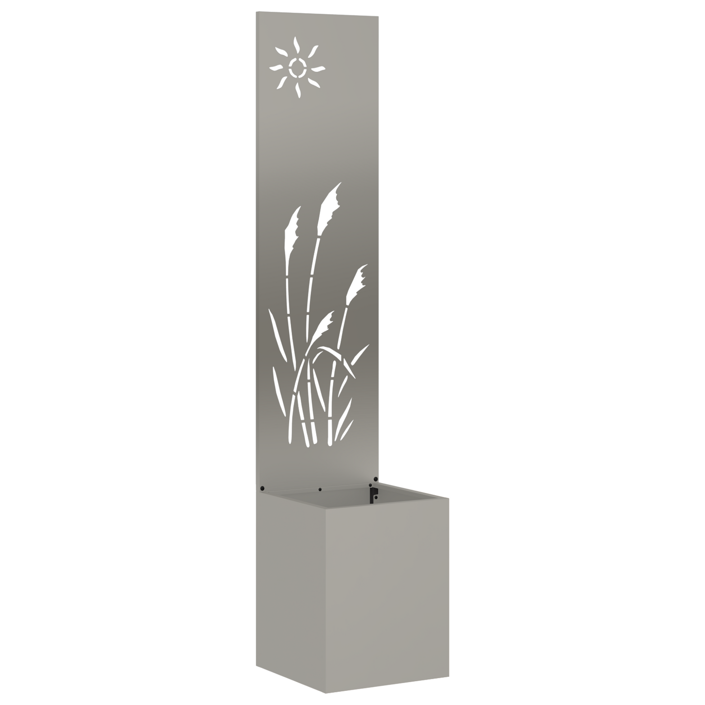 Tuinplant met Decoratief Paneel Roestig 32 x 140 cm