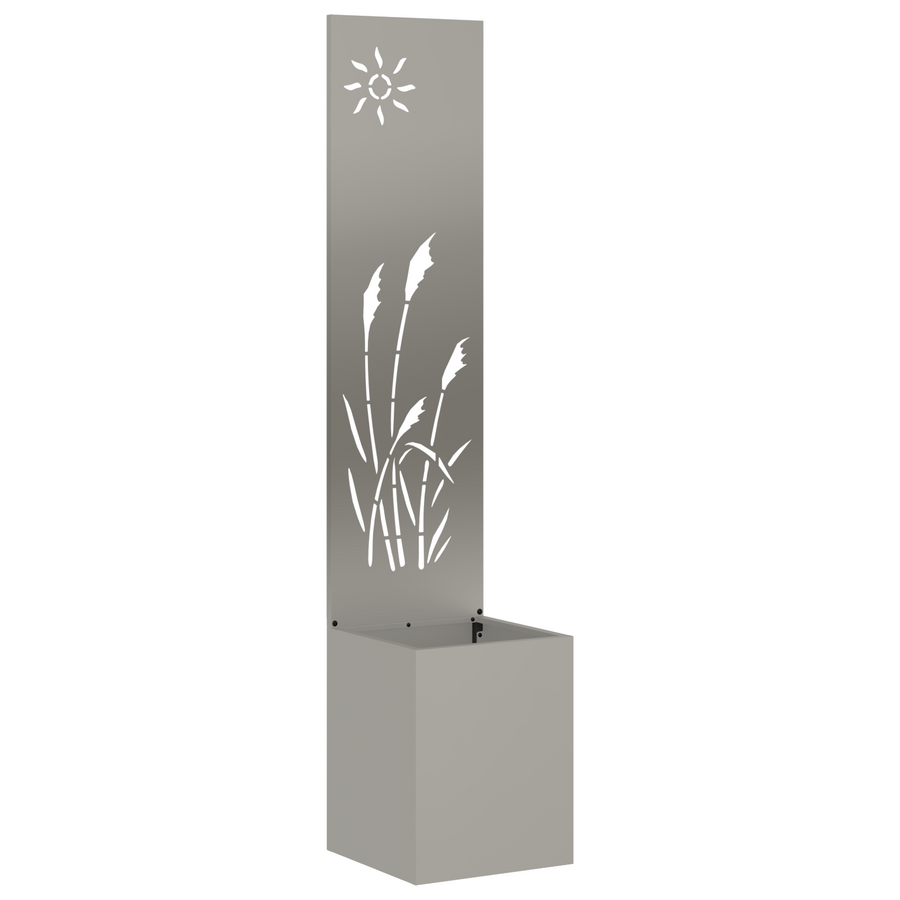 Tuinplant met Decoratief Paneel Roestig 32 x 140 cm