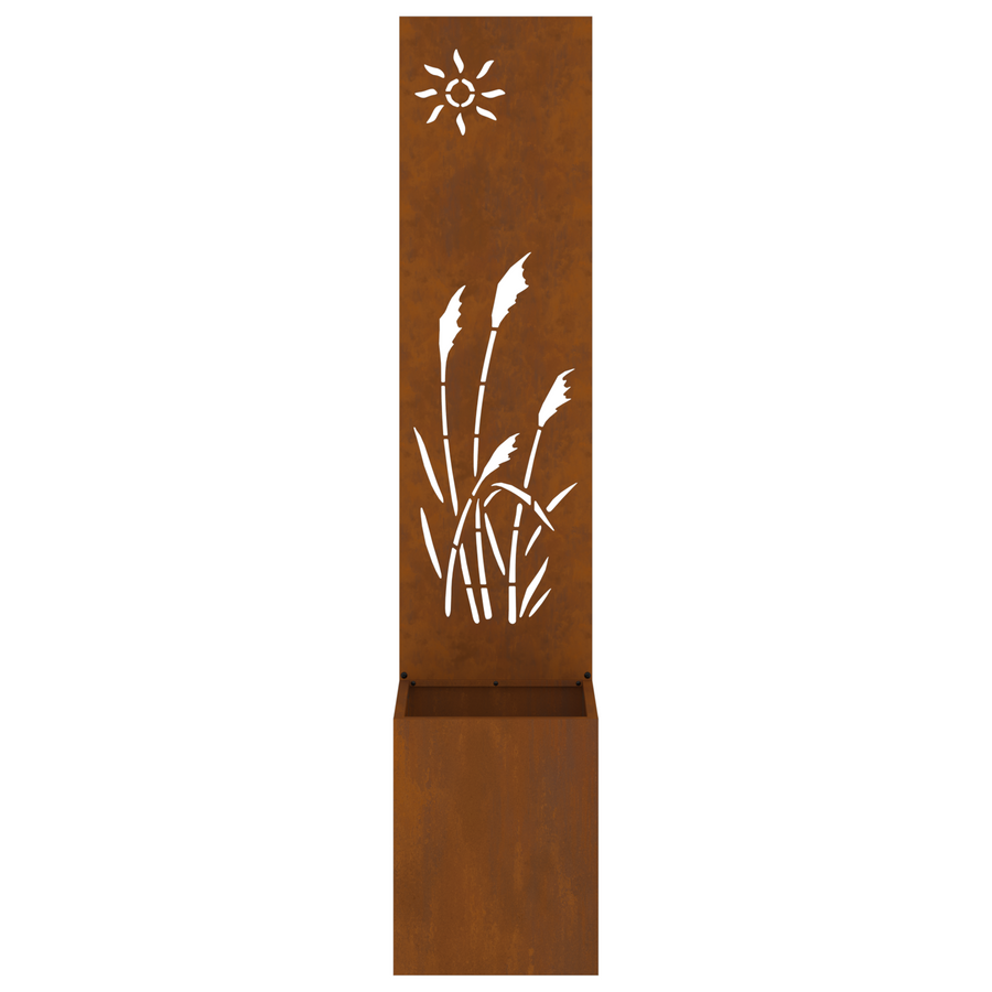 Tuinplant met Decoratief Paneel Roestig 32 x 140 cm
