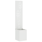 Decoratief paneel tuin 32x140 cm wit koudgewalst staal