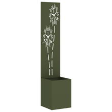 Tuinplant met Decoratief Paneel Olijfgroen 32 x 140 cm