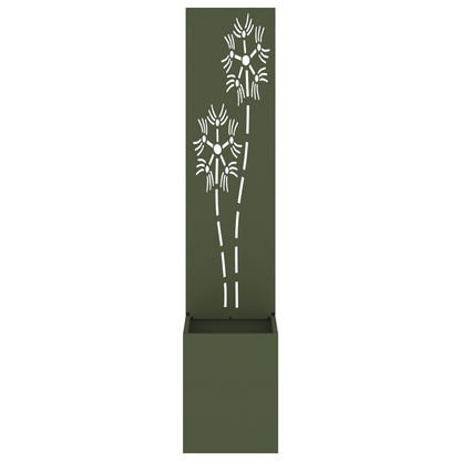 Tuinplant met Decoratief Paneel Olijfgroen 32 x 140 cm