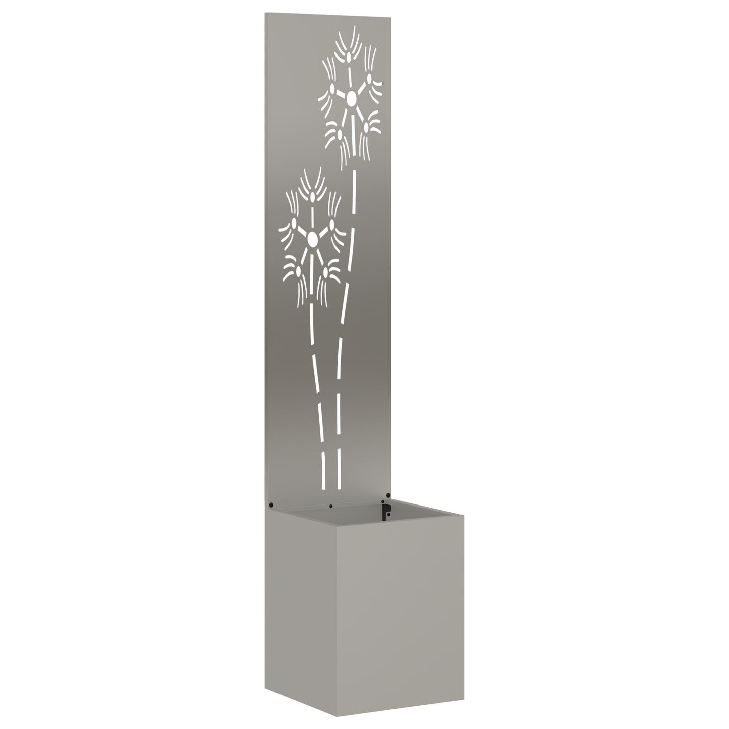 Tuinplant met Decoratief Paneel Roestig 32 x 140 cm Cortenstaal