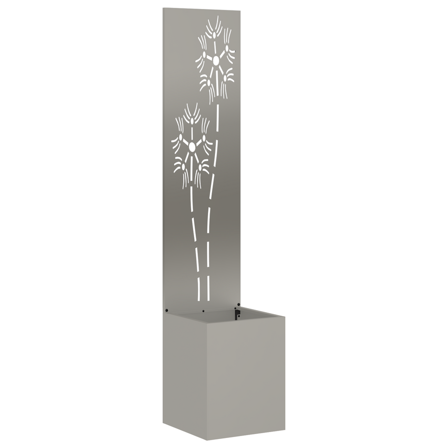 Tuinplant met Decoratief Paneel Roestig 32 x 140 cm Cortenstaal