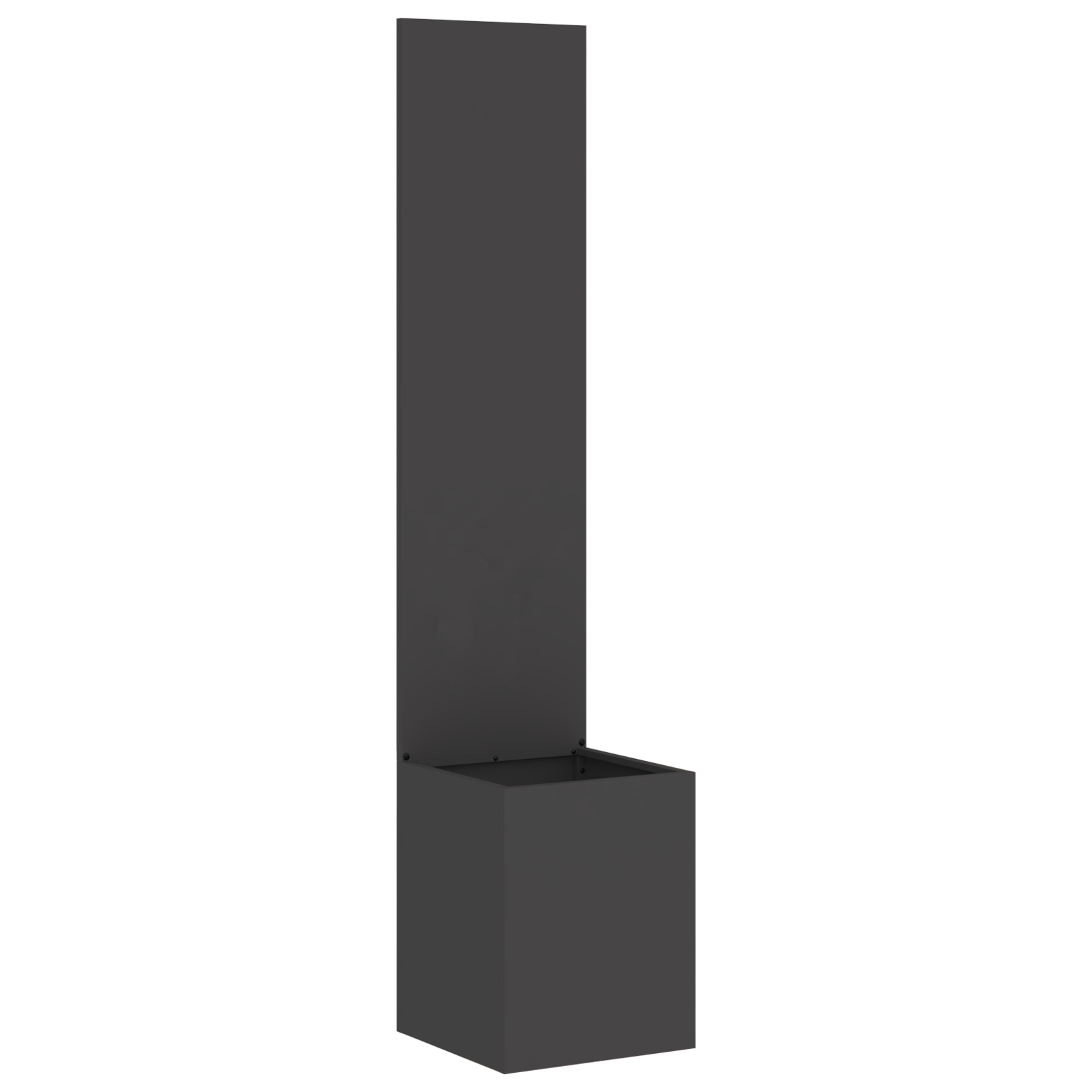 Tuinplant met Decoratief Paneel Zwart 32 x 140 cm