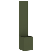 Decoratief paneel 32x140 cm olijfgroen staal