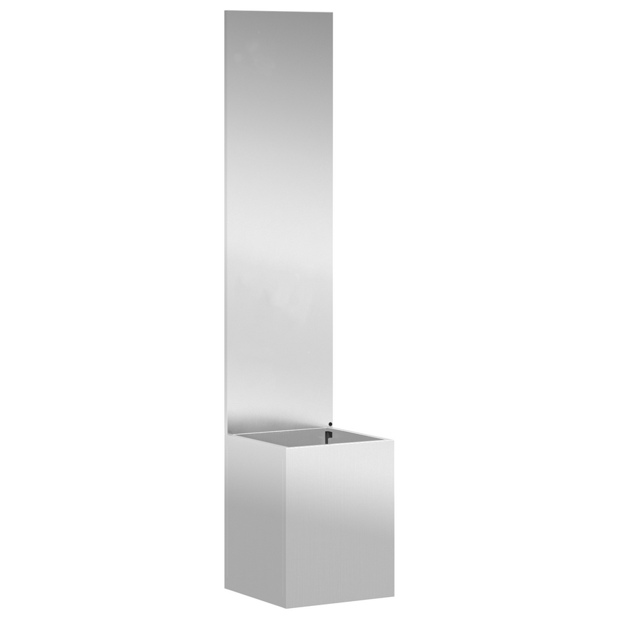 Tuinplant met Decoratief Paneel Zilver 32 x 140 cm