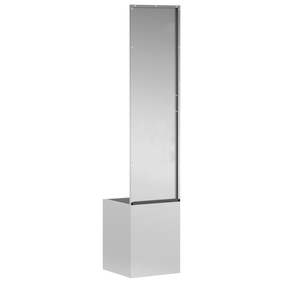 Tuinplant met Decoratief Paneel Zilver 32 x 140 cm