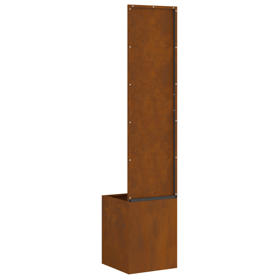 Tuinplant met Decoratief Paneel Roestig 32 x 140 cm Cortenstaal
