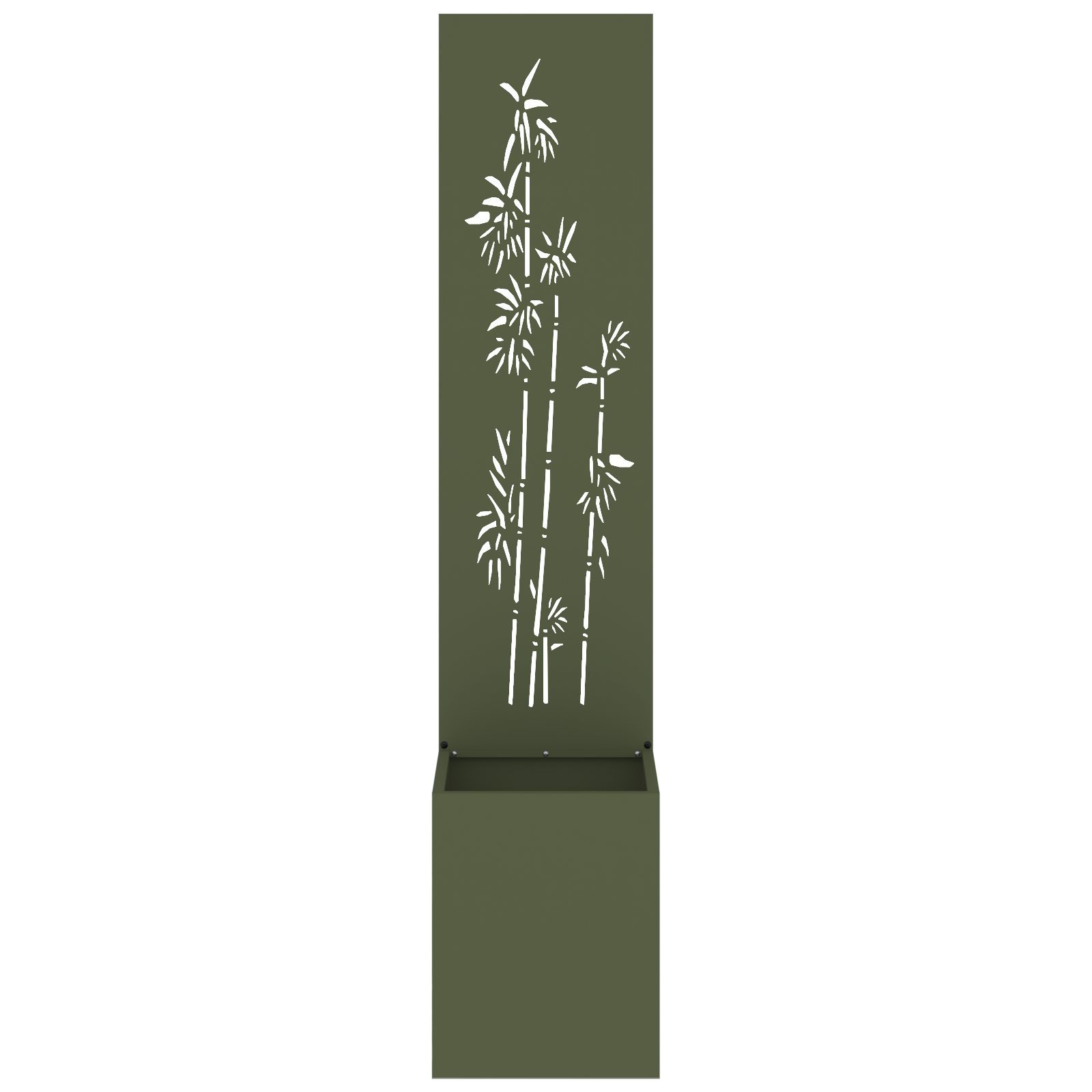 Tuinplant met Decoratief Paneel Olijfgroen 32 x 140 cm