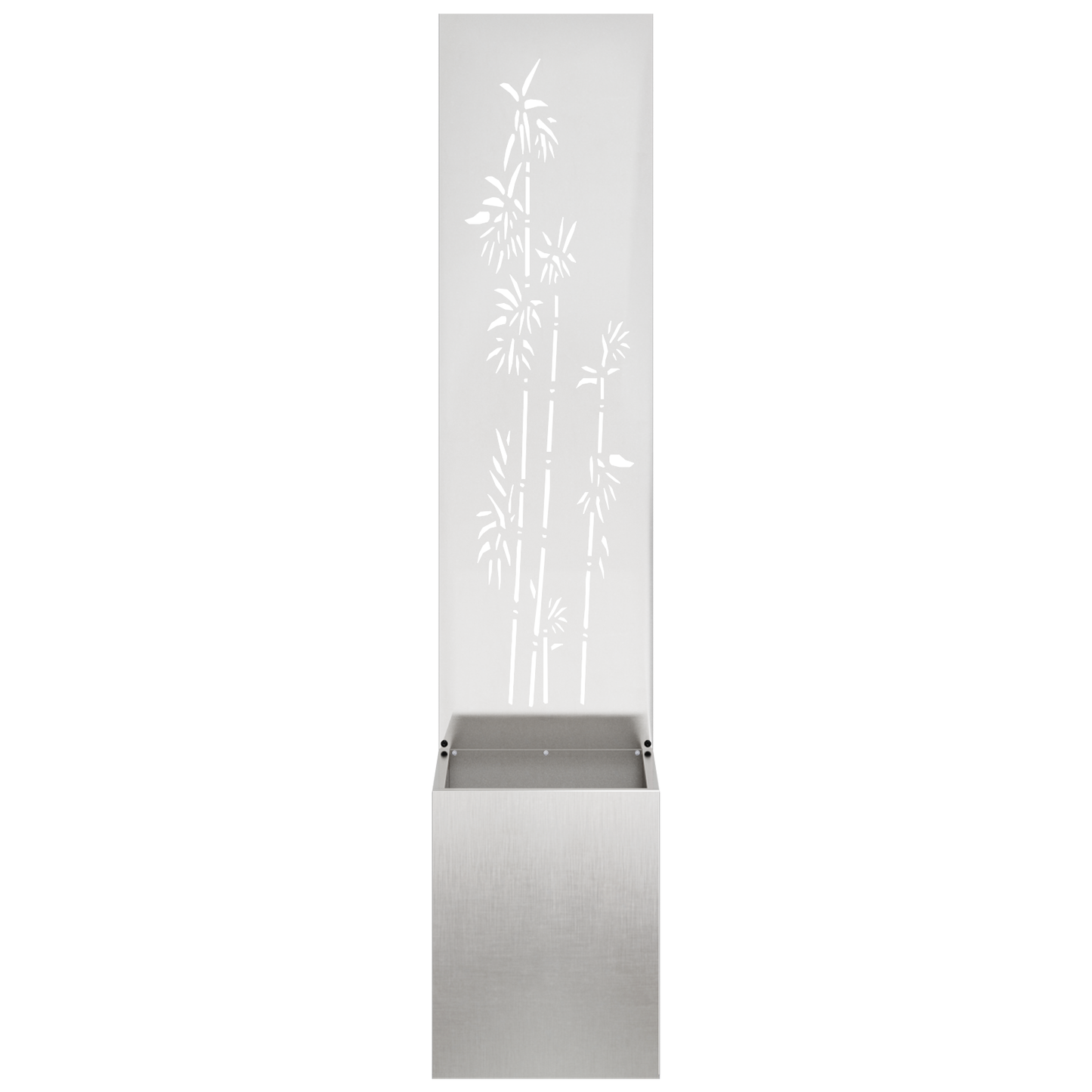 Tuinplant met Decoratief Paneel Zilver 32 x 140 cm