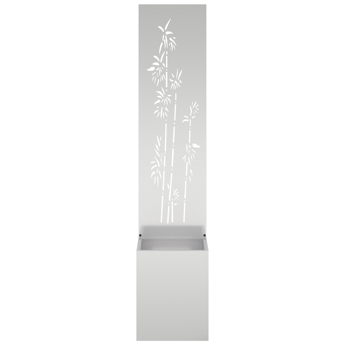 Tuinplant met Decoratief Paneel Zilver 32 x 140 cm