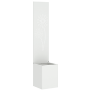 Decoratief paneel 32x140 cm wit koudgewalst staal