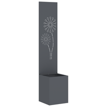 Tuinplant met Decoratief Paneel Antraciet 32 x 140 cm