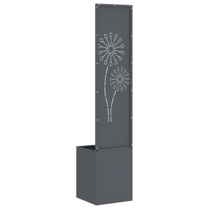 Tuinplant met Decoratief Paneel Antraciet 32 x 140 cm