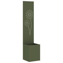 Tuinplant met Decoratief Paneel Olijfgroen 32 x 140 cm