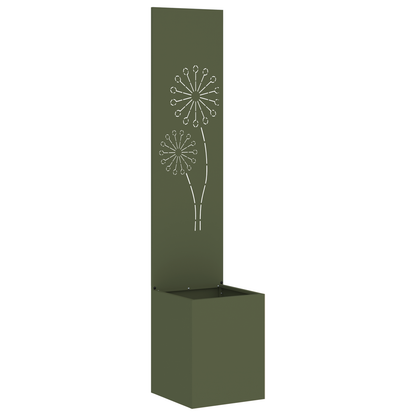 Tuinplant met Decoratief Paneel Olijfgroen 32 x 140 cm