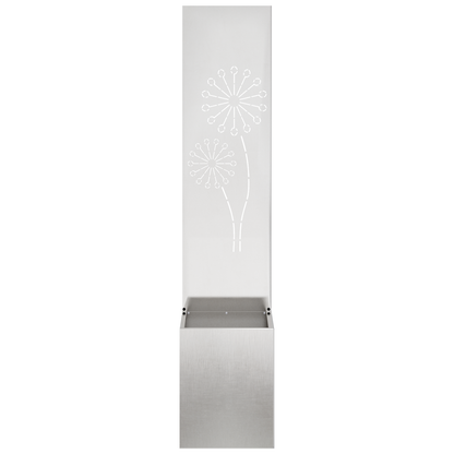 Tuinplant met Decoratief Paneel Zilver 32 x 140 cm