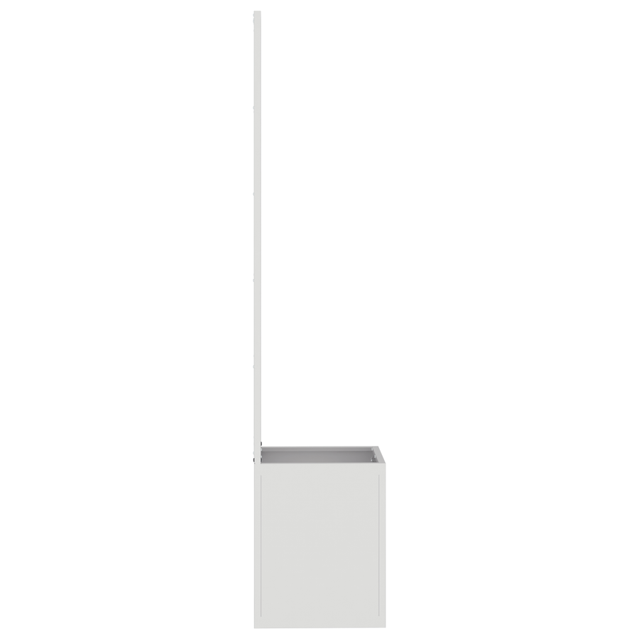 Tuinplant met Decoratief Paneel Zilver 32 x 140 cm