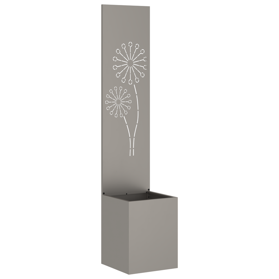 Tuinplant met Decoratief Paneel Roestig 32 x 140 cm Cortenstaal
