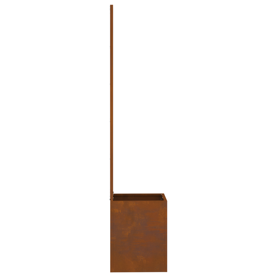 Tuinplant met Decoratief Paneel Roestig 32 x 140 cm Cortenstaal
