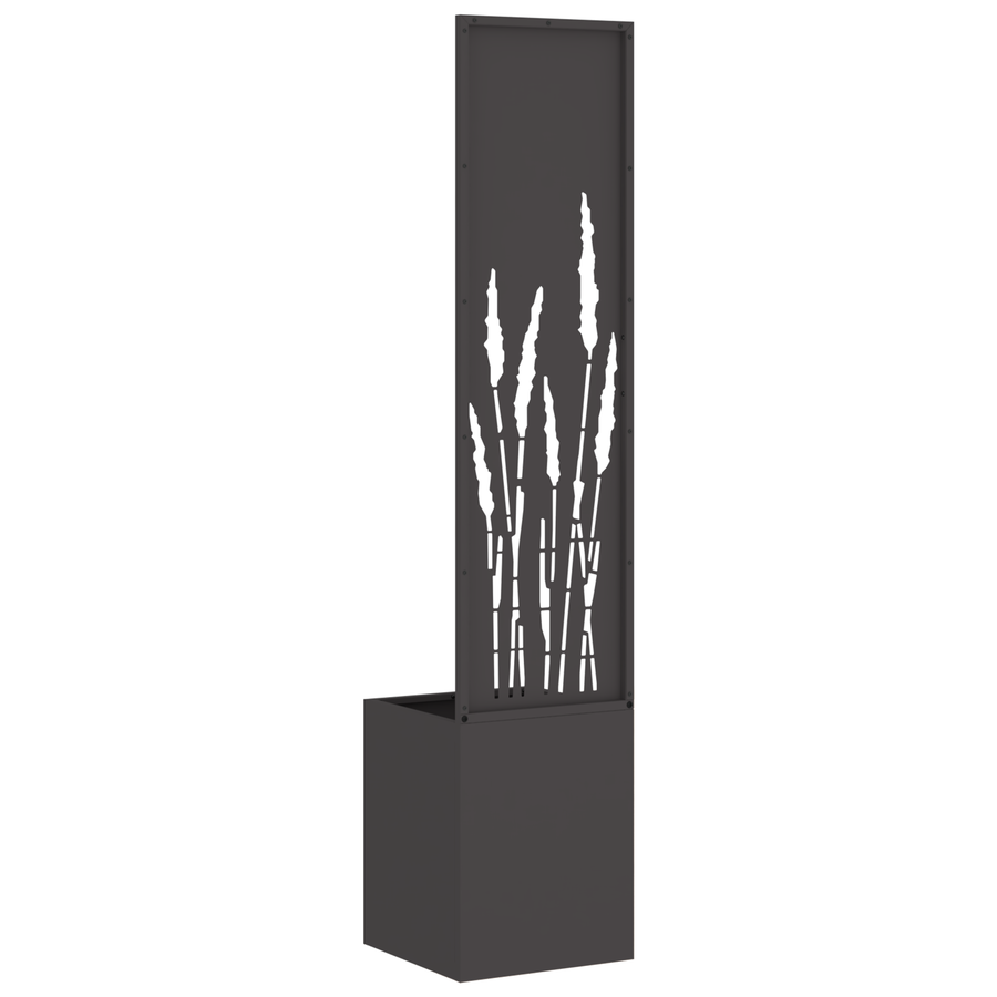 Tuinplant met Decoratief Paneel Zwart 32 x 140 cm