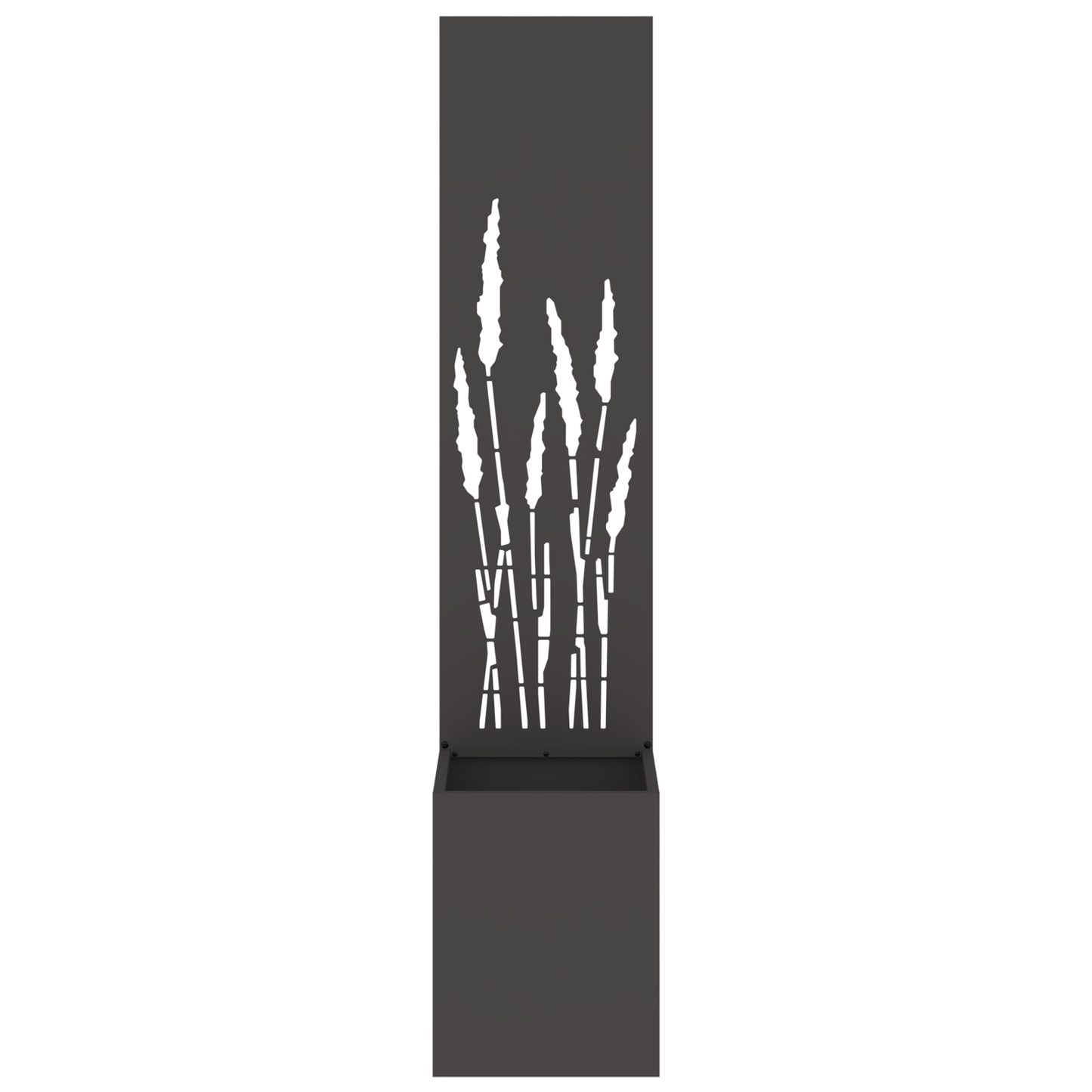 Tuinplant met Decoratief Paneel Zwart 32 x 140 cm