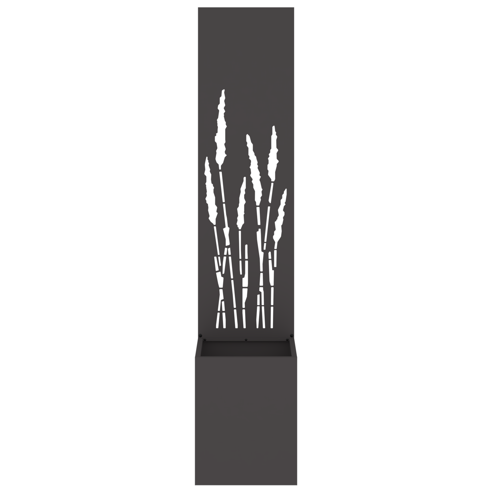 Tuinplant met Decoratief Paneel Zwart 32 x 140 cm