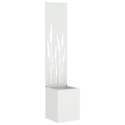 Decoratief paneel 32x140 cm wit koudgewalst staal