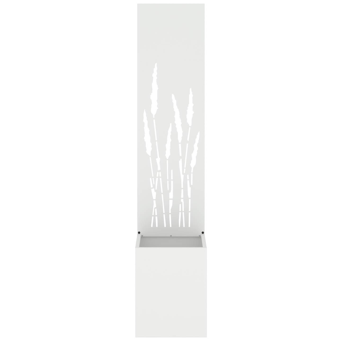 Tuinplant met Decoratief Paneel Wit 32 x 140 cm