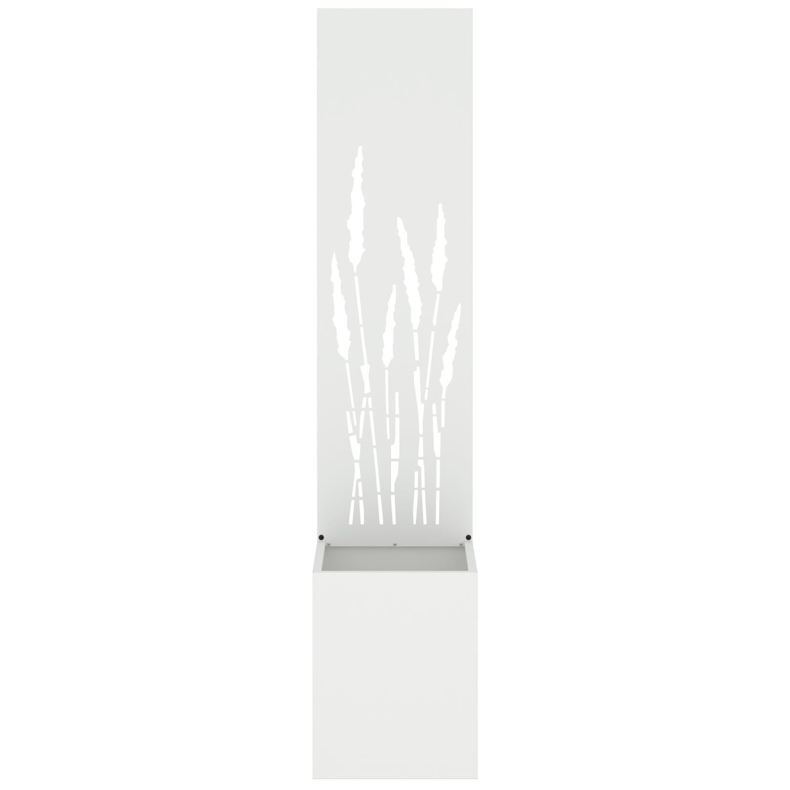Tuinplant met Decoratief Paneel Wit 32 x 140 cm