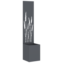 Tuinplant met Decoratief Paneel Antraciet 32 x 140 cm