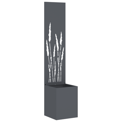 Tuinplant met Decoratief Paneel Antraciet 32 x 140 cm