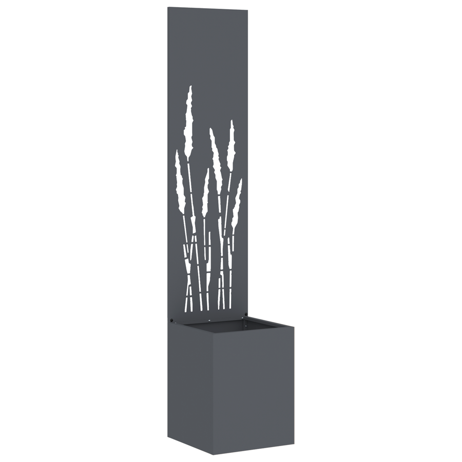 Tuinplant met Decoratief Paneel Antraciet 32 x 140 cm