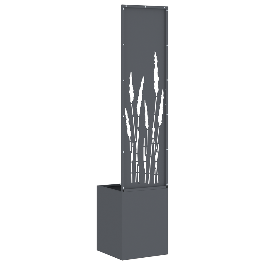 Tuinplant met Decoratief Paneel Antraciet 32 x 140 cm