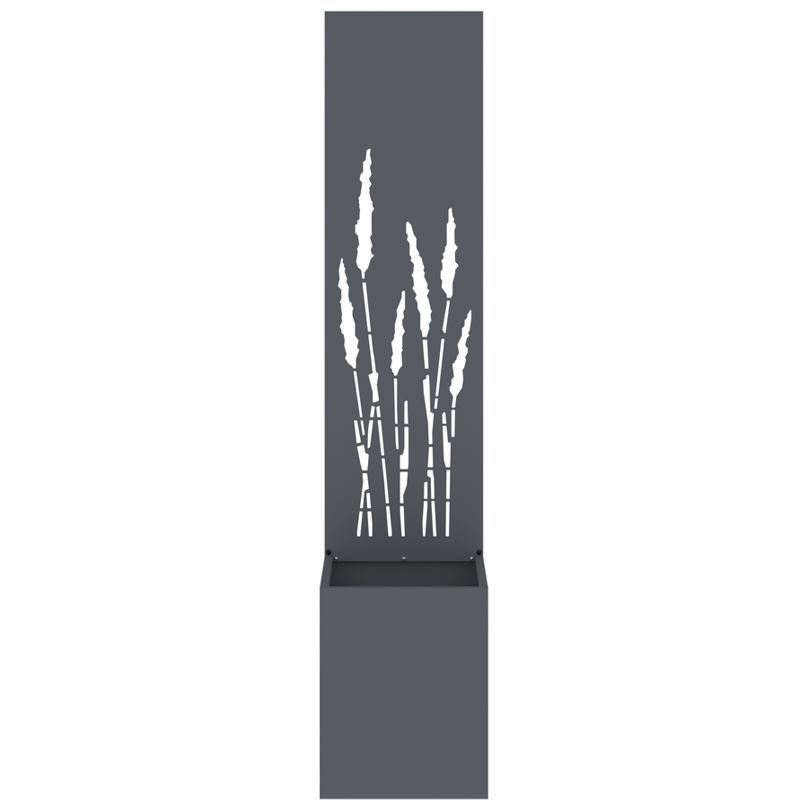 Tuinplant met Decoratief Paneel Antraciet 32 x 140 cm