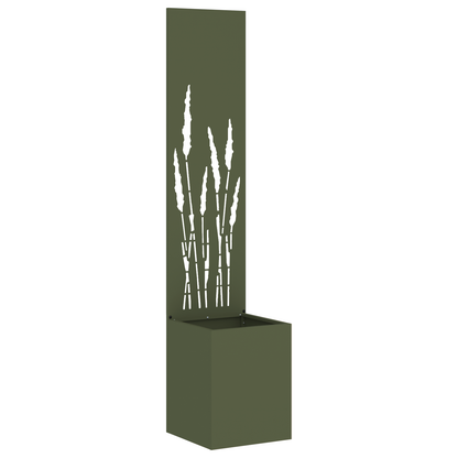 Tuinplant met Decoratief Paneel Olijfgroen 32 x 140 cm