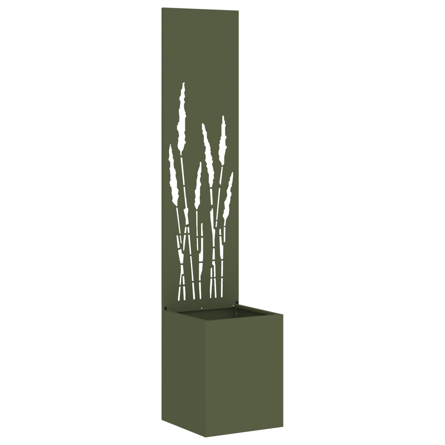 Tuinplant met Decoratief Paneel Olijfgroen 32 x 140 cm