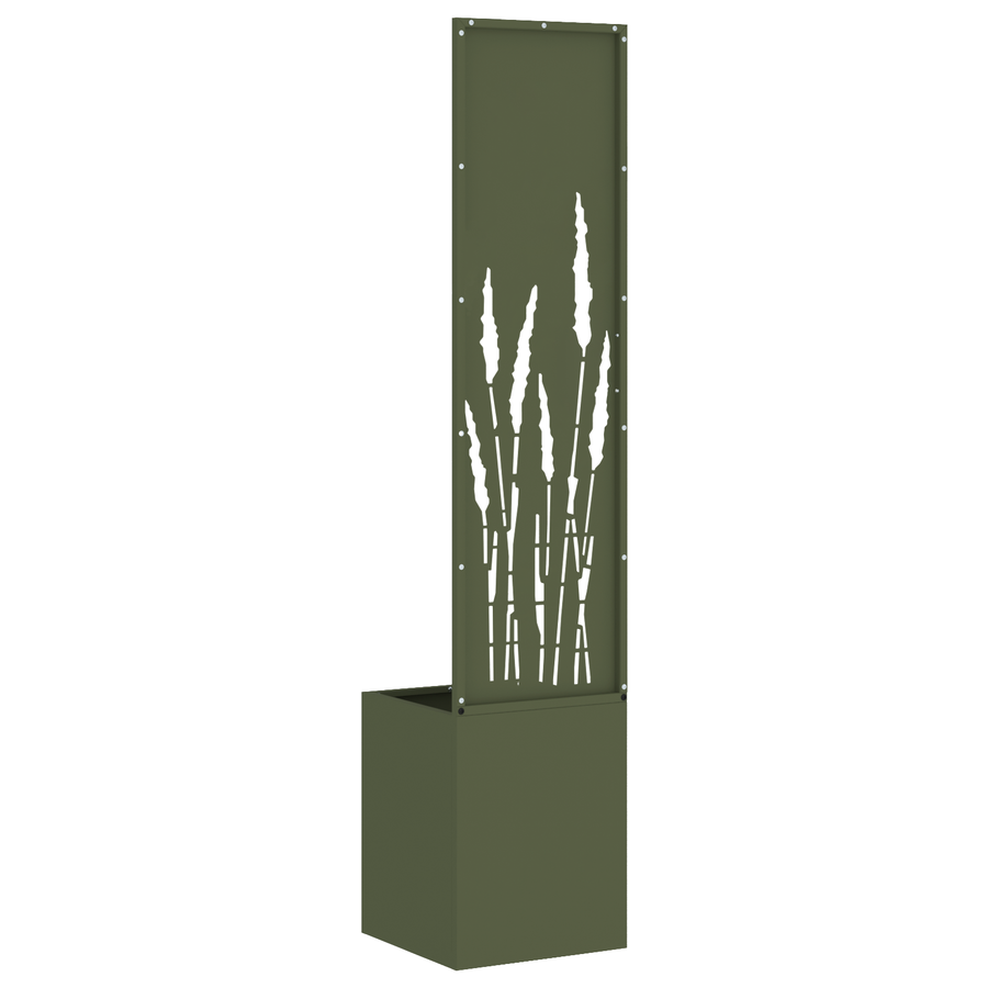 Tuinplant met Decoratief Paneel Olijfgroen 32 x 140 cm