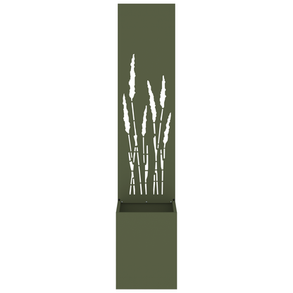 Tuinplant met Decoratief Paneel Olijfgroen 32 x 140 cm
