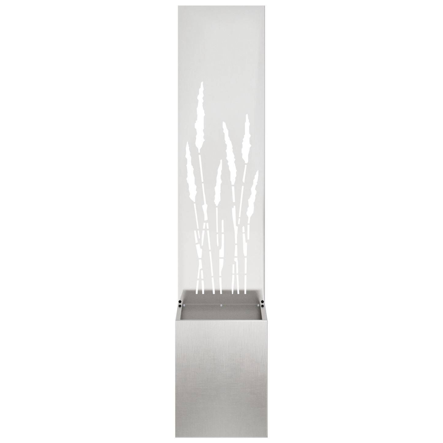 Tuinplant met Decoratief Paneel Zilver 32 x 140 cm