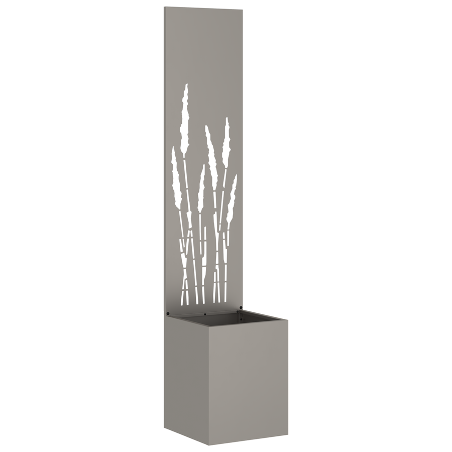 Tuinplant met Decoratief Paneel Roestig 32 x 140 cm Cortenstaal