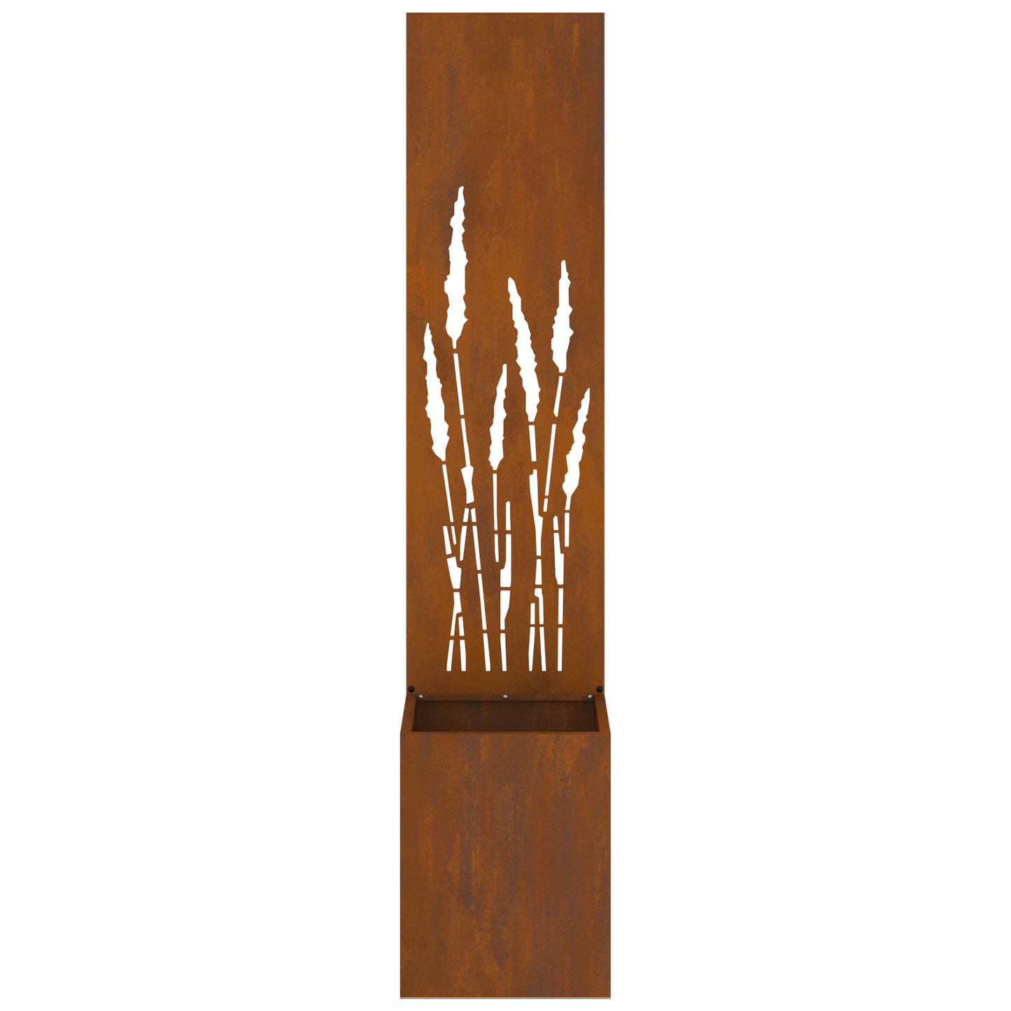 Tuinplant met Decoratief Paneel Roestig 32 x 140 cm Cortenstaal