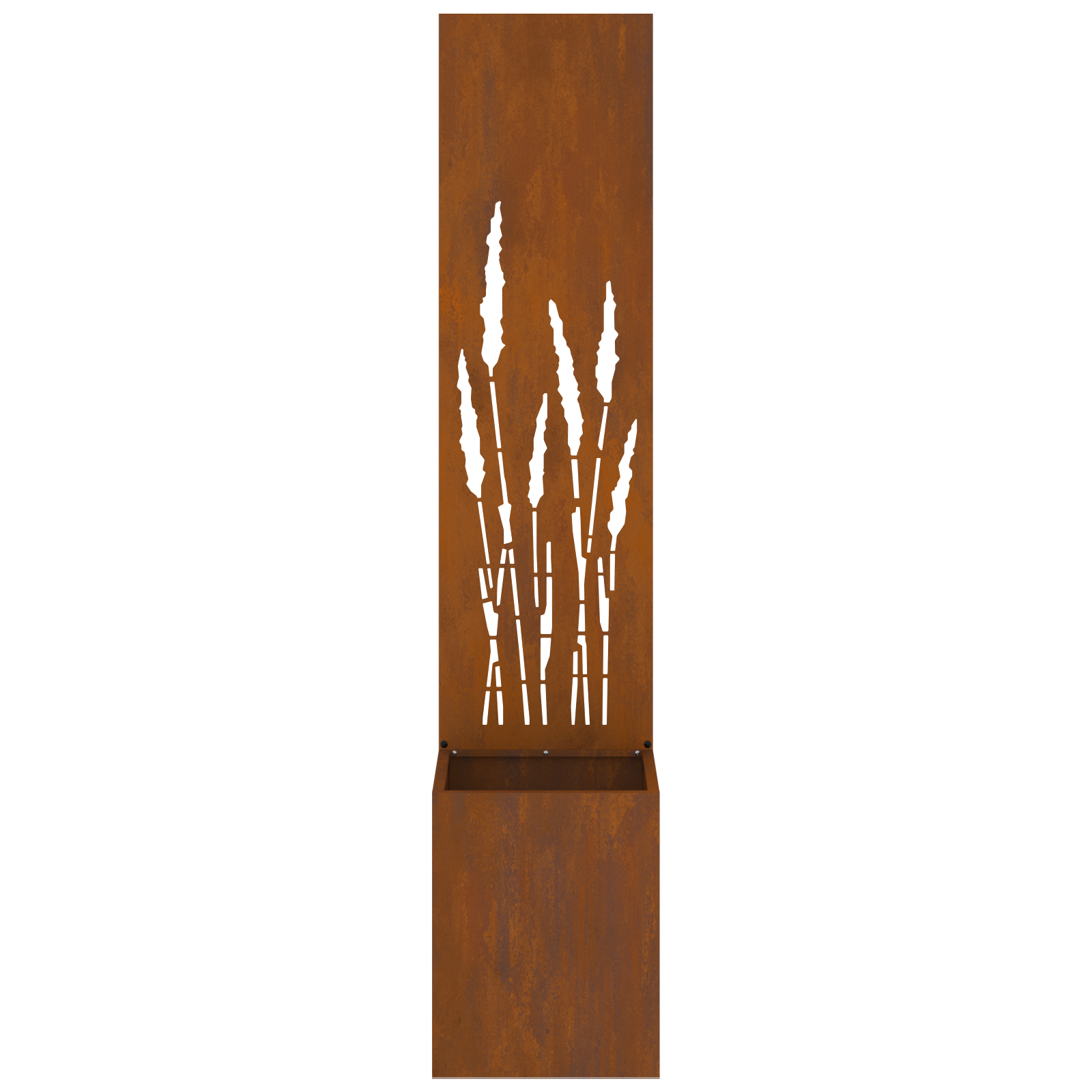 Tuinplant met Decoratief Paneel Roestig 32 x 140 cm Cortenstaal