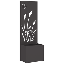 Tuinplant met Decoratief Paneel Zwart 50 x 140 cm