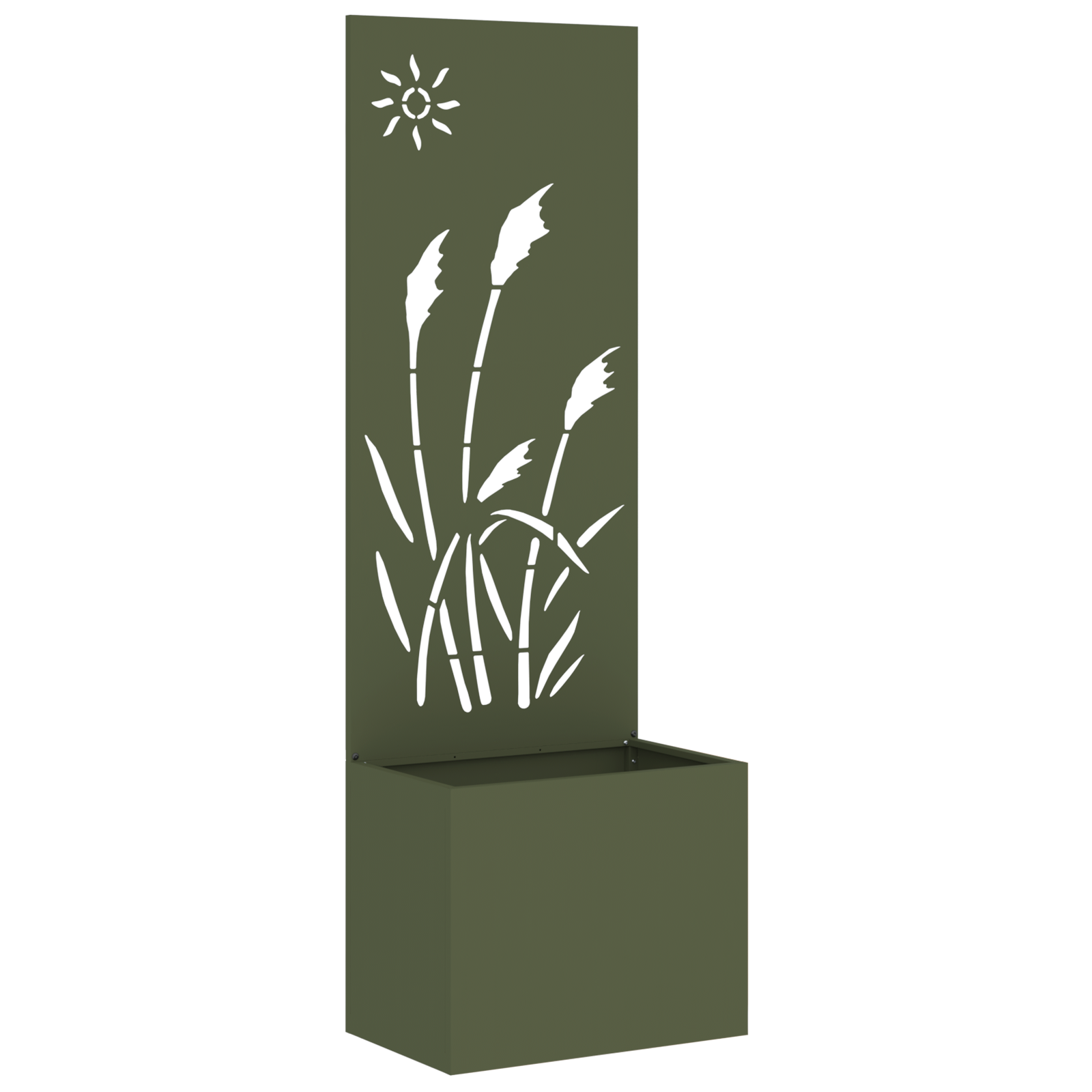 Tuinplant met Decoratief Paneel Olijfgroen 50 x 140 cm