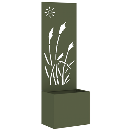Tuinplant met Decoratief Paneel Olijfgroen 50 x 140 cm