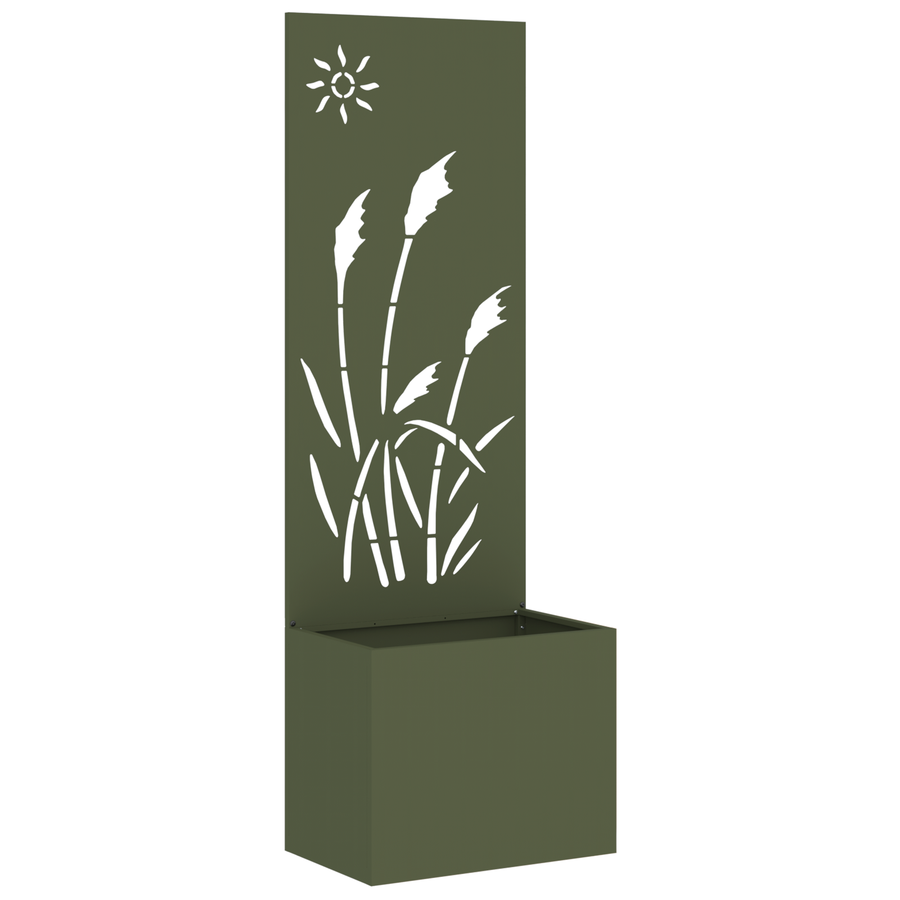 Tuinplant met Decoratief Paneel Olijfgroen 50 x 140 cm